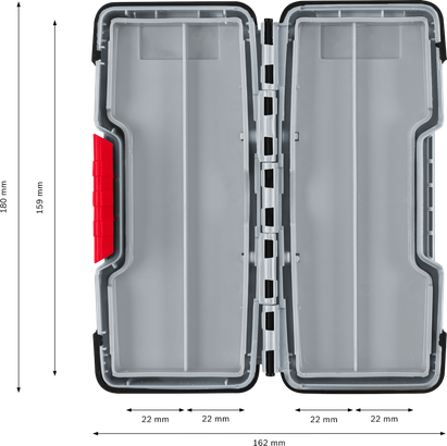 Bosch PRO Tough Box Petite mallette d'accessoires, hauteur 210 mm.