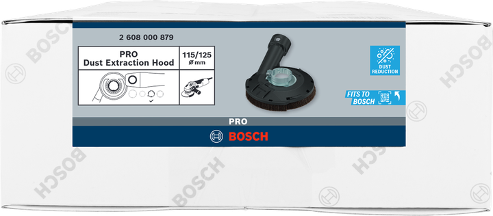 Hotte d'aspiration de poussière Bosch PRO 115/125 mm.