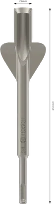 Burin à gouge ailé Bosch PRO SDS plus 22x250mm.
