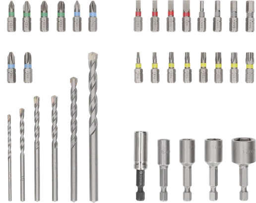 Ensemble d'embouts de tournevis extra durs et de forets CYL-3 Bosch , 35 pièces.