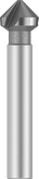 Fraise à chanfreiner Bosch PRO en acier rapide pour métaux tendres, 12,4 mm.