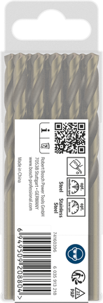 Forets hélicoïdaux Bosch PRO HSS-Co pour acier inoxydable.