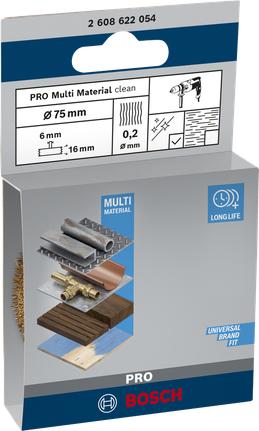 Disque à fil propre Bosch PRO Multi Material 75×0,2 mm.