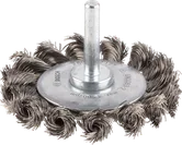 Brosse métallique épaisse en acier inoxydable Bosch PRO pour tige droite.