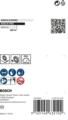 Disque à fil Bosch PRO Wood Clean 80 × 35 × 0,2 mm.