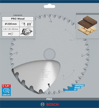 Lame de scie circulaire Bosch PRO Wood 230 mm.