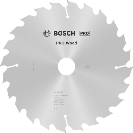 Lame de scie circulaire Bosch PRO Wood, 230 mm T24.