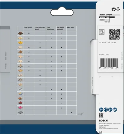 Lame de scie circulaire Bosch PRO Wood 136 x 1,5 x 15,875 mm.