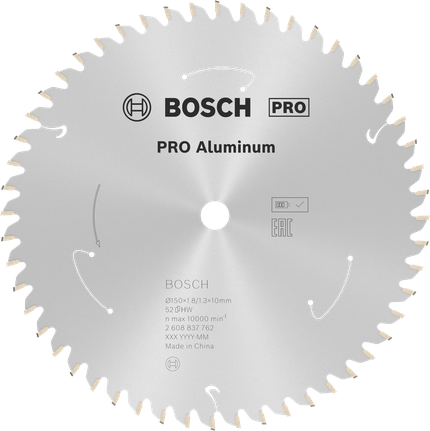 Lame de scie circulaire sans fil Bosch PRO Aluminium 150 mm.