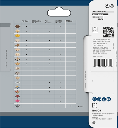 Lame de scie circulaire Bosch PRO Wood 85 x 1,1 x 15 mm T20.