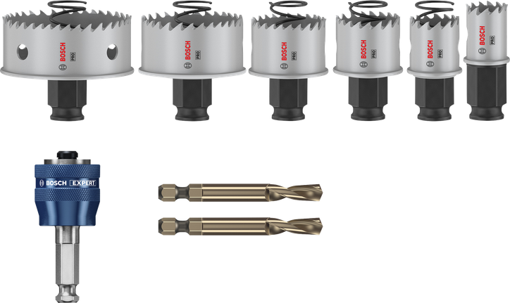 Ensemble de scies cloches Bosch PRO Sheet Metal PC Plus 8 pièces.