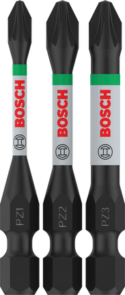 Ensemble d'embouts à chocs Bosch PRO PZ PZ1 PZ2 PZ3 55 mm.