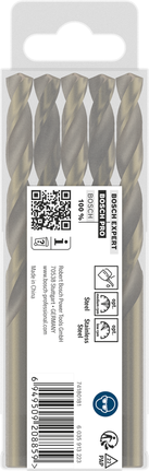 Jeu de forets hélicoïdaux Bosch PRO en acier inoxydable HSS-Co.