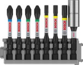 Coffret d'impact Bosch PRO avec porte-embouts standard, 8 pièces.