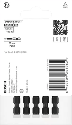 Embouts à chocs Bosch PRO P2R2 55 mm 5 pièces.