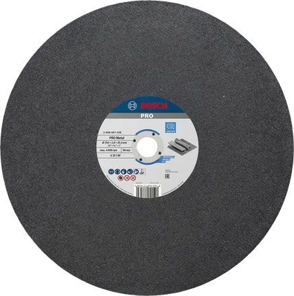 Disque à tronçonner à liant métallique Bosch PRO 355 mm pour métal.