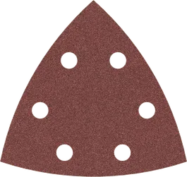 Feuille abrasive Bosch PRO F460 93x93mm G120 avec 6 trous.