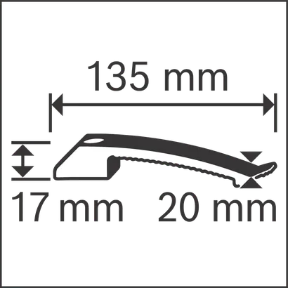 Dimensions du serre-câble.