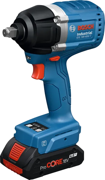 Clé à chocs sans fil Bosch IDS 18V-650 T, couple de 450 Nm.