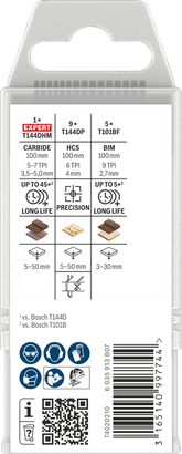 Coffret bois Bosch PRO 15 pièces.