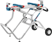 Support de scie Bosch GTA 2500 W avec établi extensible.