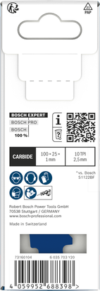 Lame de scie à métaux Bosch EXPERT S555HHC 3/8″.
