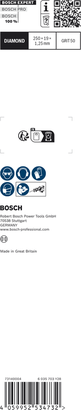 Lame de scie Bosch EXPERT Cement Fonte S 1750 RD GRAIN 50.