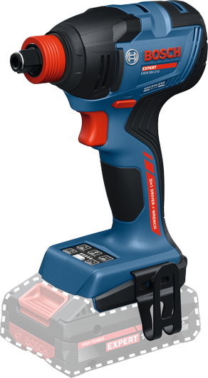 Clé à chocs Bosch EXDX18V-210 avec poignée ergonomique.
