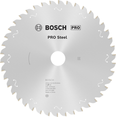 Lame de scie circulaire Bosch PRO Steel 203 mm 42 dents.