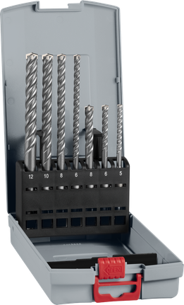 Coffret de forets pour marteau perforateur Bosch PRO SDS plus-5X 7 pièces en coffret.