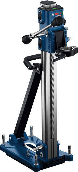 Support de forage diamanté Bosch GCR 180 II pour un forage stable.