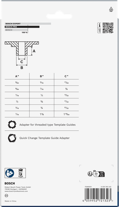 Ensemble de guides de gabarit Bosch PRO 8 pièces.