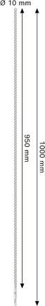 Foret à percussion Bosch PRO SDS plus-5X, 10 x 950 x 1 000 mm.
