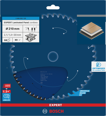 Lame de scie sans fil Bosch EXPERT Laminated Panel 210 mm.