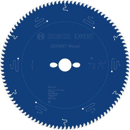 Lame de scie circulaire Bosch EXPERT Wood 300 mm pour coupes de bois fines.