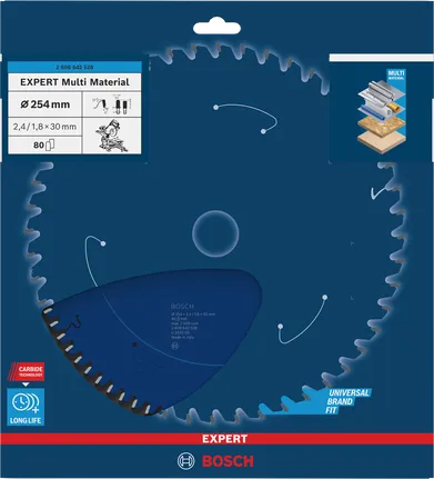 Lame de scie circulaire Bosch EXPERT Multi Material 254 mm.