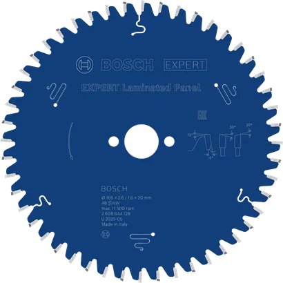 Lame de scie circulaire Bosch EXPERT Laminated Panel, 48 dents.