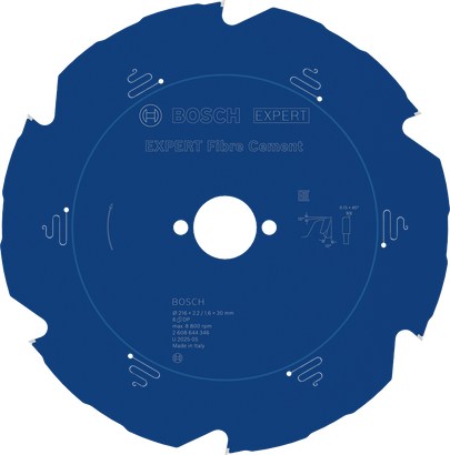 Lame de scie circulaire Bosch EXPERT Fibre Cement, 216 mm.