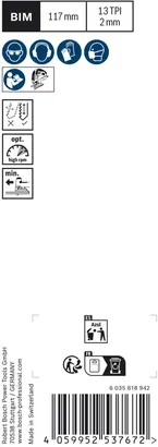 Lame de scie sauteuse Bosch EXPERT Hardwood 2-side clean T 308 BF.