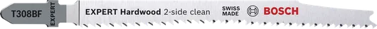 Lame de scie sauteuse Bosch EXPERT Hardwood 2-side clean T308BF.