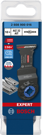 Pack de 32 lames carbure pour outil multifonction Bosch EXPERT MetalMax AIZ AIT.