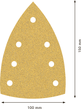 Feuille de papier abrasif Bosch EXPERT C470 100x150mm, grain 60.