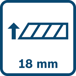 Dimensions de la lame : 18 mm