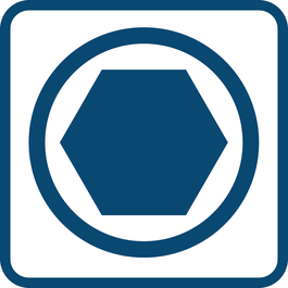 Profil six-pans extérieur