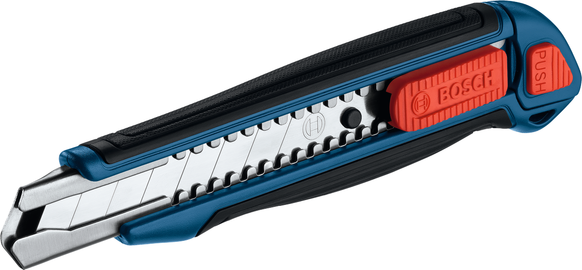 Cutter sécable Bosch 18 mm avec poignée souple.