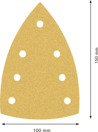 Feuille de papier abrasif Bosch EXPERT C470 100x150 mm, grain 80.