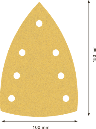 Feuille de papier abrasif Bosch EXPERT C470 100x150 mm G120.