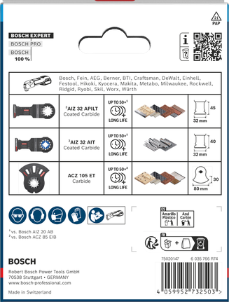 Coffret de coupe Bosch EXPERT 3 pièces.