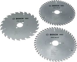 Lame de scie circulaire Bosch PRO pour bois, 190 mm, lot de 3.