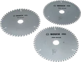 Lame de scie circulaire Bosch PRO pour bois, 216 mm, lot de 3.